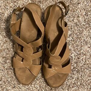 AEROSOLES Tan Strappy Sandals